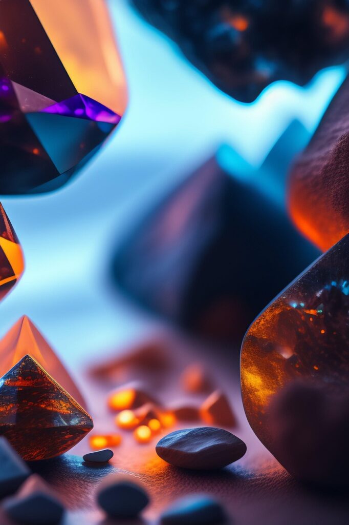 colorful mineral crystals